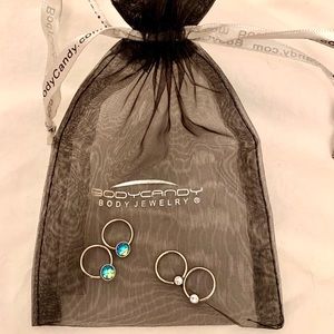 NEW 2 Pairs Body Candy Captive Nipple Rings 14G